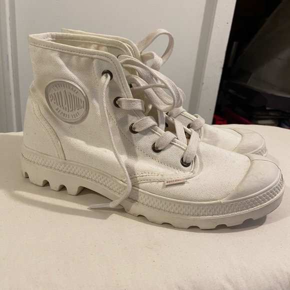 Palladium Shoes - Palladium white high top sneakers